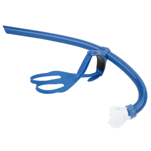 Simning frontmonterad snorkel med silikonmunstycke Simträningsandning GearBlue