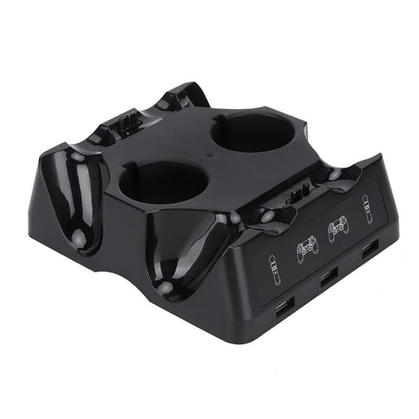 Multifunktionell laddare för PS4/PS4 MOVe PS4 VR-kontroll Fyra laddningsdockor