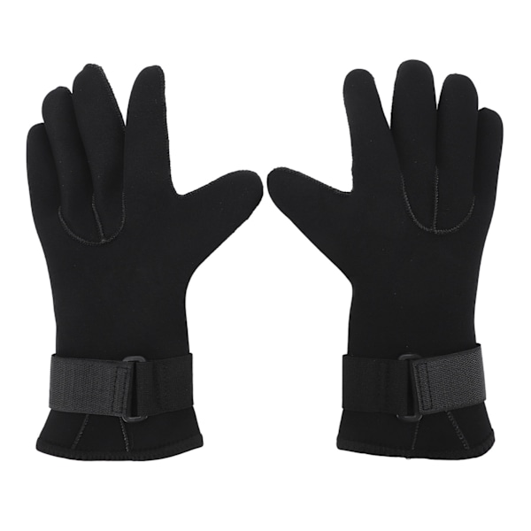 2 Pcs Diving Gloves 5MM Comfortable Non Slip Thickened Warm Wear Resistant Handguard Diving Gloves XL