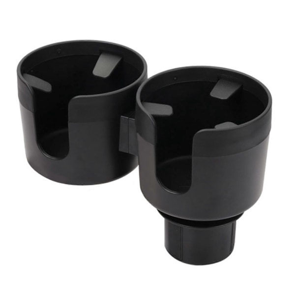 Vannkoppholder Dobbel Støtte Utvidbar Base Elastisk Pad Organizer 2 i 1 Bil Vannkoppforlenger for bil
