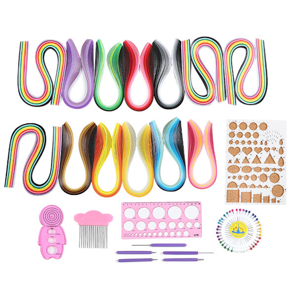 Paper Quilling -sarja Gradient Ramp Värikäs Scrip DIY Käsityötaidetyökalusarja