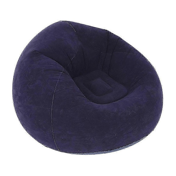 Uppblåsbar Soffstol Flockad PVC Trädgård Lounge Sittsäck Utomhusmöbler Camping Vandringsryggsäck