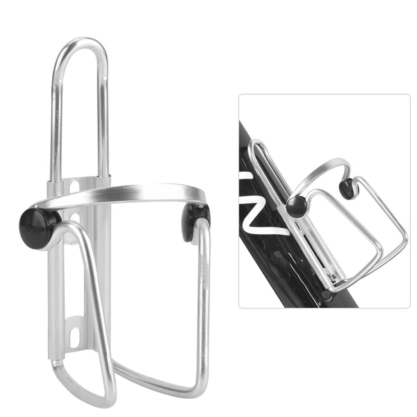 Aluminiumlegering Cykel Vattenflaskhållare Cykel Vattenkokare Cup Rack Cykeltillbehör (Silver)
