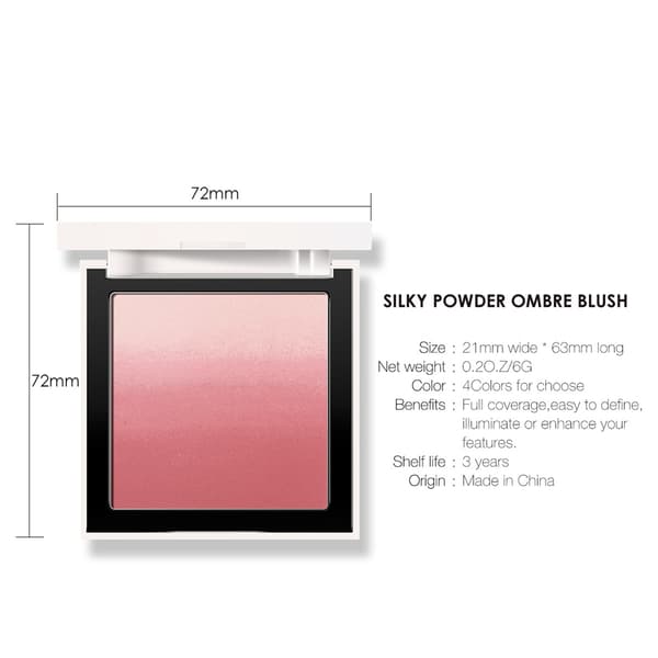 Ansiktsmakeup Rougepulver Gradering Blusher Långvarig Kosmetisk Kindpulver#4