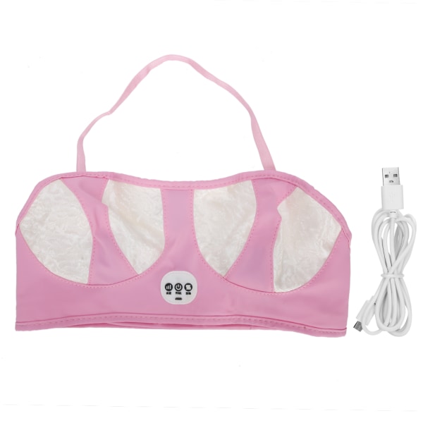 Elektrisk bröstmassagemaskin Bröstförstoring Vibrationsbh-massager RosaVit (laddningstyp)