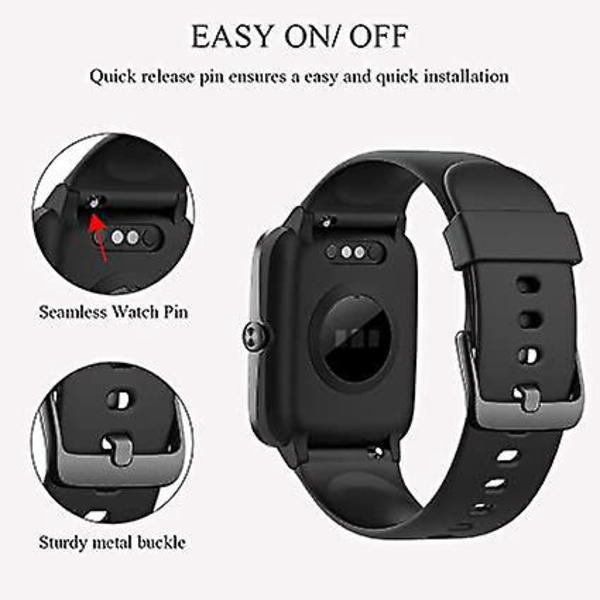 Mjukt justerbart watch i silikon för Smart Watch ID 250L, 19 mm utbytesrem för ID 205 / 205L / ID215G