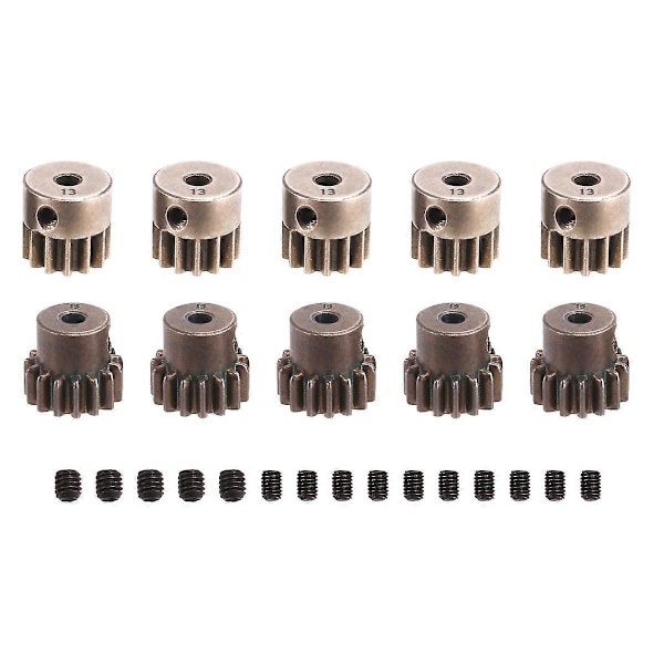 10 ST Kugghjul 32P 5mm 13T 15T Stål