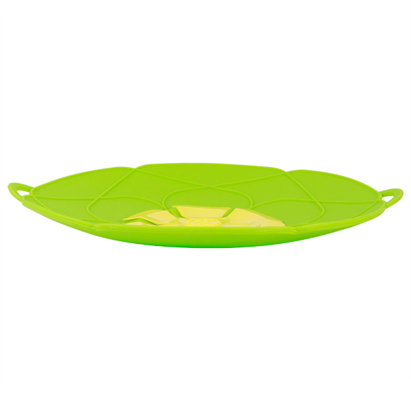 28CM Anti Overflow Dustproof Spill Stopper Silikon Gryte Lokk Deksel Kjøkken Matlaging VerktøyGrønn