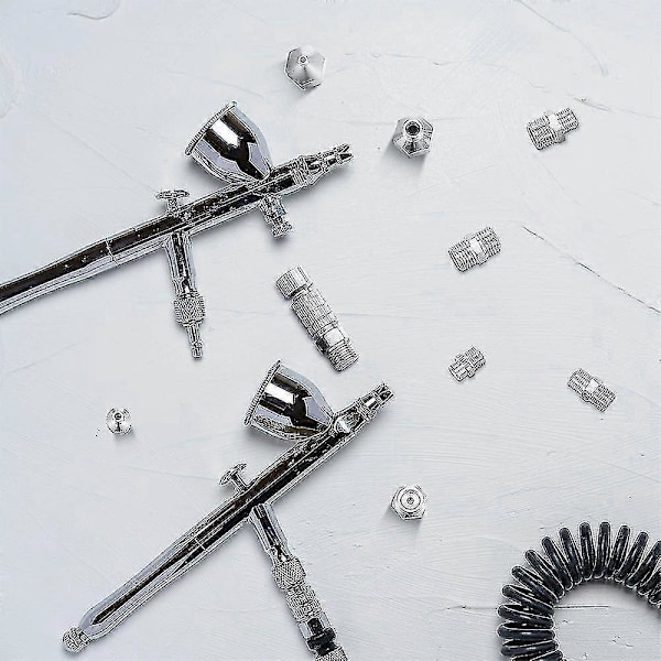 Airbrush Adapterset, Snabbkopplingsadapterkit för Airbrush, Nylonflätad Slang, För Kompressor Och Air_SZXM