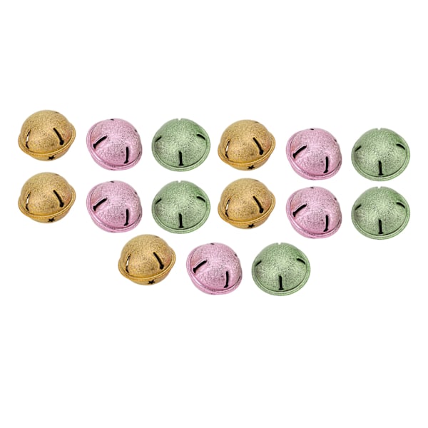 15Pcs Christmas Crafts Bells Jingle Bell for DIY Bracelet Anklets Necklace Jewelry Making 40mm