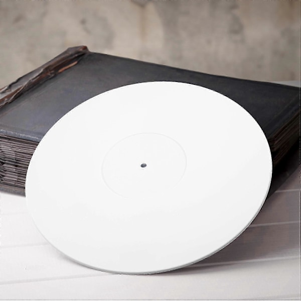 Levysoittimen akryylinen liukuestematto, yhteensopiva vinyyli-LP-levysoittimien kanssa - 2,5 mm paksu, tarjoaa tiukemman basson - 12 tuumaa