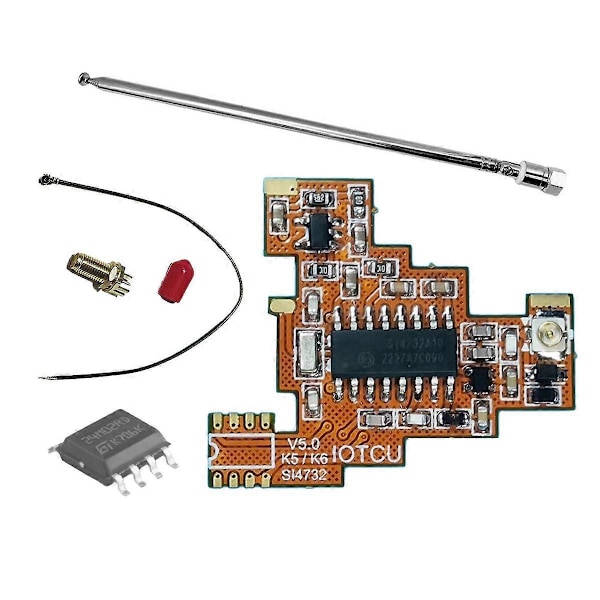 SI4732 V5.0 FPC-moduuli + 2M siru + antenni Quansheng UVK5 UVK6:lle