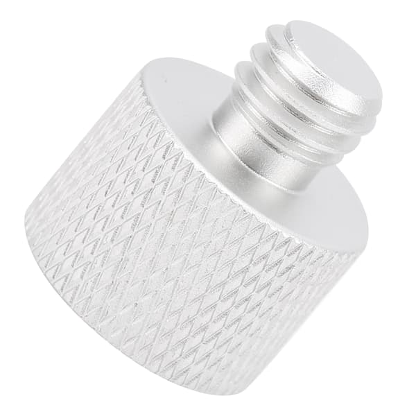 Mikrofonstativ Adapter 5/8 Tommer Hun til 3/8 Tommer Han Skruegevind Adapter til Mikrofonstativ Montering Sølv