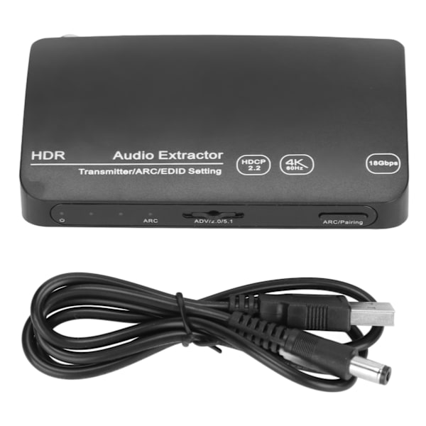 HDR HD Multimedia Interface Sound Extractor HD 4K 60Hz RCA HD Multimedia Interface Bluetooth lähetin TV PC:lle