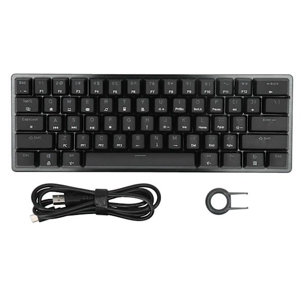 MAGIC REFINER Gamingtangentbord 61 tangenter Bärbar Hållbar RGB Bakgrundsbelyst Ergonomiskt Mekaniskt Tangentbord för Laptop PC