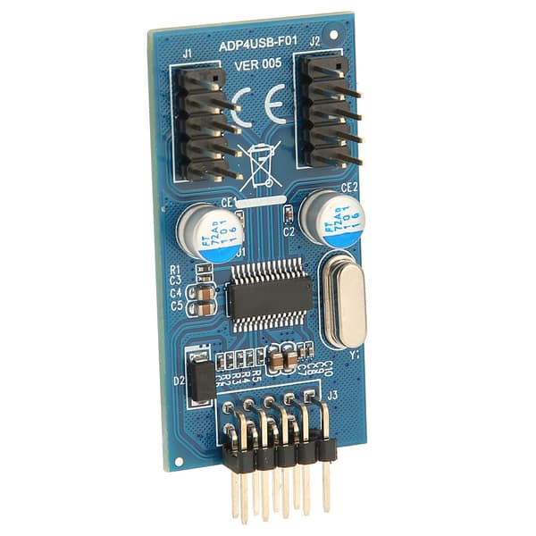 9Pin USB-header til 2 han-kort Højhastigheds stabil strøm Hot Swap USB 2.0 9-bens stik med kabel til pc-bundkort 1 til 2 0,3 meter