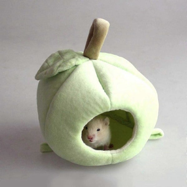 Lite Dyr Marsvin Hamster Seng Hus Rede Fruktformet Ekorn Piggsvin Kanin Chinchilla Rotte Seng Hus Rede, Grønn