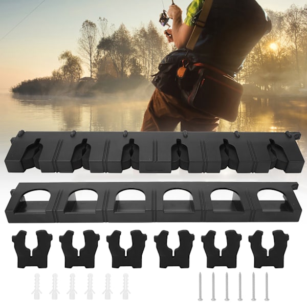 ABS plast fiskestang Visningsstativ Feste Oppbevaringsbrakett Holder Takle