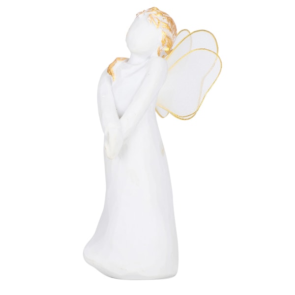 Engel Figur Ornament Harpiks Skulptureret Stue Hjem Indretning Desktop Håndværk Gave