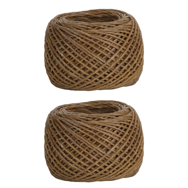2 stk. stearinlysveker 1,2 mm manuell aromaterapi sikkerhetsmiljøvennlig hamp stearinlysveke for DIY oljelampe