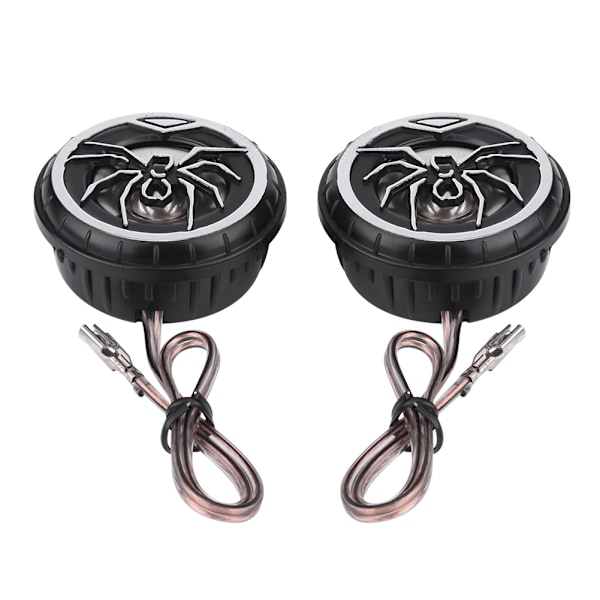 2 stk. Kreative Auto Car Spider Pattern Super Power Loud Audio Speaker Tweeter Højttaler