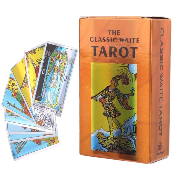 Ljus färg ödesdivination kort framtidsberättande tarotkort vägledning ödesbordsspel present