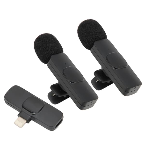 Trådløs Lavalier Mikrofon Støjreduktion Lav Latens Plug and Play HiFi Clip On Reversmikrofon til Android til IOS K9 til IOS