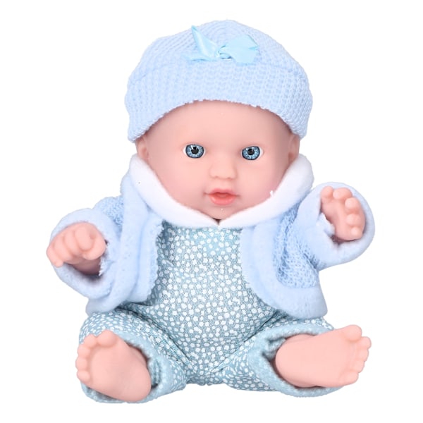 8 tum ljus hudton baby simulering docka lek hus mode återfödd baby docka leksaker(Q8G-001 )