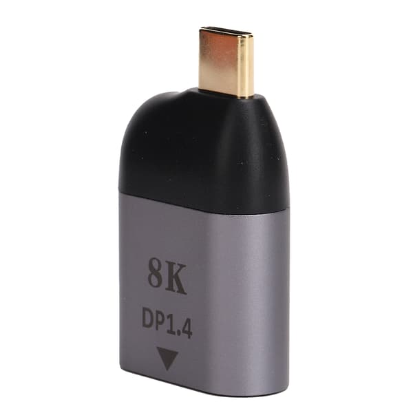 Typ-C till DP1.4-adapter Aluminiumlegering Bärbar 8K HD-videosändare Elektroniska komponenter