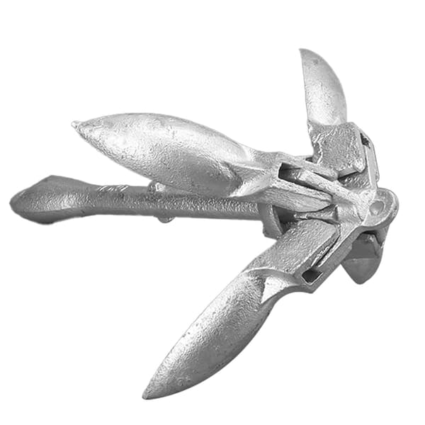 3,3 lbs foldbart gribanker i rustfrit stål galvaniseret til marinebåde, yachter, tømmerflåder, kanoer, kajakker
