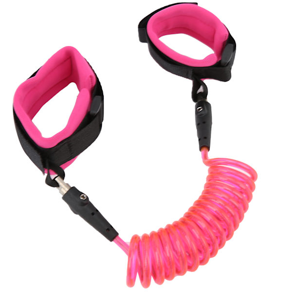 Barn Anti Lost handledsrem Koppel Barn Pojkar Flickor Justerbar Säkerhet handledsrem Sele Rosa 1,5m / 59,1in 360° Roterande Huvud