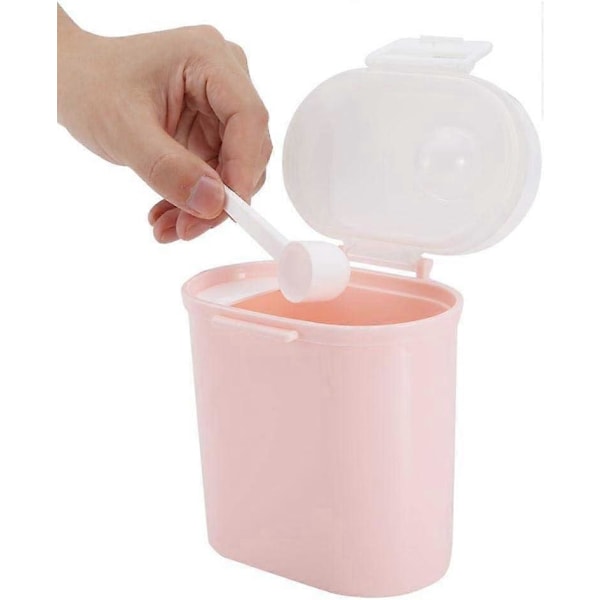 Melkepulverdispenser for baby, lufttett oppbevaringsboks for barnemat, mikro- og kjøleskapssikker godteriboks for barn