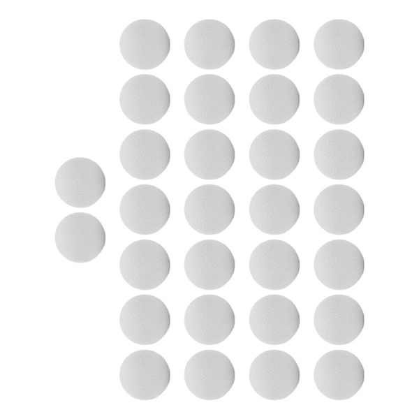 30 kpl 21,5 mm EVA Foam Golfpallot Pehmeä Foam harjoitusgolfpallot sisä- ja ulkoharjoitteluunWhite