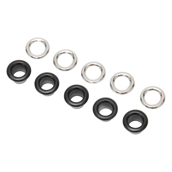 500 sett Grommet Kit 6 mm Rund Kobber Utsøkt Enkel å bruke Multi Purpose Eyelet Kit for Reparasjonsdekorasjon DIY Matt Black