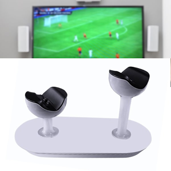 Dubbel laddningsdocka för Switch-kontroller Typ C Snabbladdning LED-indikator Gamepad Laddningsdockningsstation Vit
