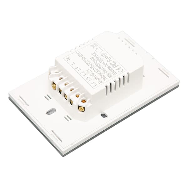 Smart Switch Trådlös Röststyrning Tidsinställd Användning APP-kontroll 4-gängs Väggströmbrytare 100‑240V