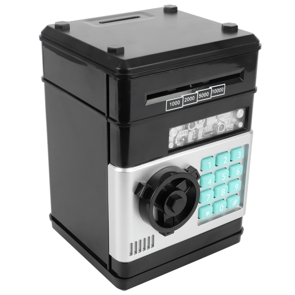 Elektronisk sparegris Simulering ATM Passord Pengeboks Pengemynter Spareboks Gave til KidBlack