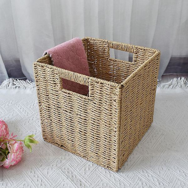 Kasaannettavat meriheinän kansiolaatikko - Luonnollinen, kirjekoko