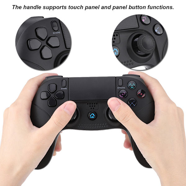 Trådlös Bluetooth-spelkontroll för Sony PS4/PS3-värd kompatibel med PC