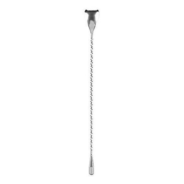 30cm Rustfri Stål Bar Ske Bar Spoon Langt Håndtag Vridet Blandingsværktøj til Cocktail Vin Drikkevarer
