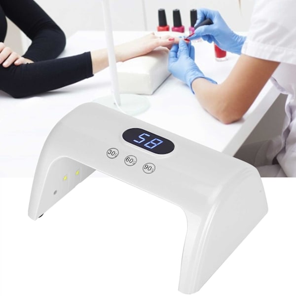 Nagellack Gel Polish Torkare 30W UV LED Nagelkonst Ljus Manikyr Ljus Nagelkonst Maskin VerktygUK Plug Vit