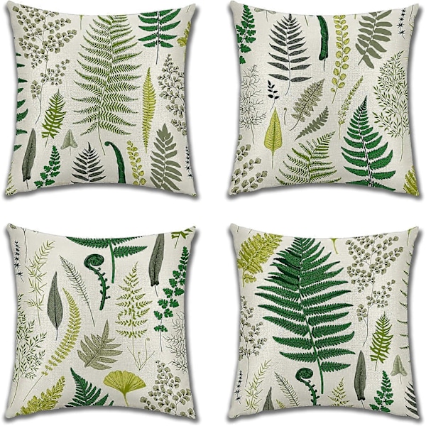 Kuddöverdrag 45x45cm Utomhuskuddar Möbel Dekorativa Linne Fyrkantiga Örngott Kuddöverdrag Set med 4 Kuddfodral