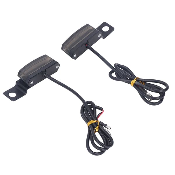 1 par flydende blinklys 6 LED DC 12V universel modifikation til M8 motorcykel scooter
