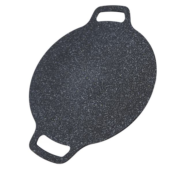 Koreansk BBQ Grill Universal Induktionskokare Non Stick Pan Tjockad Aluminium Grillplatta för Inomhus Utomhus 34cm / 13.4in