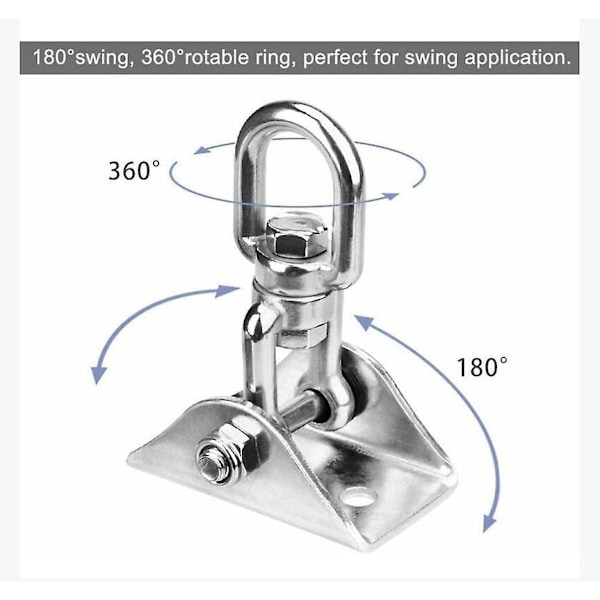 Ruostumattomasta teräksestä valmistettu kattokoukku 360° kääntyvä vipukoukku betoniin 7*4*9cm