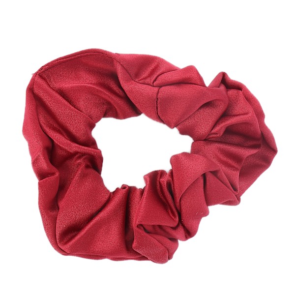 Elastiska hårscrunchies enfärgade mjuka tyghårband scrunchies håraccessoarer för flickor röd