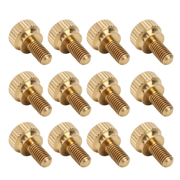 50 kpl litteät uurretut peukaloruuvit, pyöreä pää, puhdas kupari, luistamattomat teollisuustarvikkeet (M5 x 10 mm)