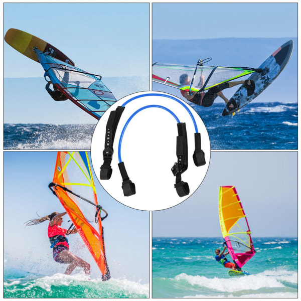 2 STK 28-34 tommer sort Justerbar Sikkerhed Windsurf Sele Snor Surfboard Surfing Blå