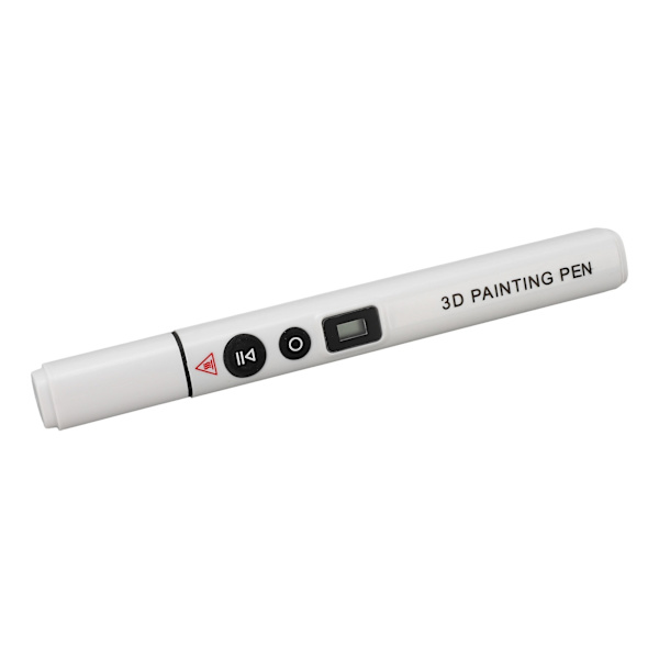 Smart Højtemperatur 3D-printerpen Ergonomisk LCD-skærm 3D-printerpen til PLA ABS Hvid