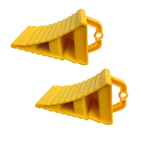 2-pack portabla hjulstopp med handtag, däckstöd för fordon